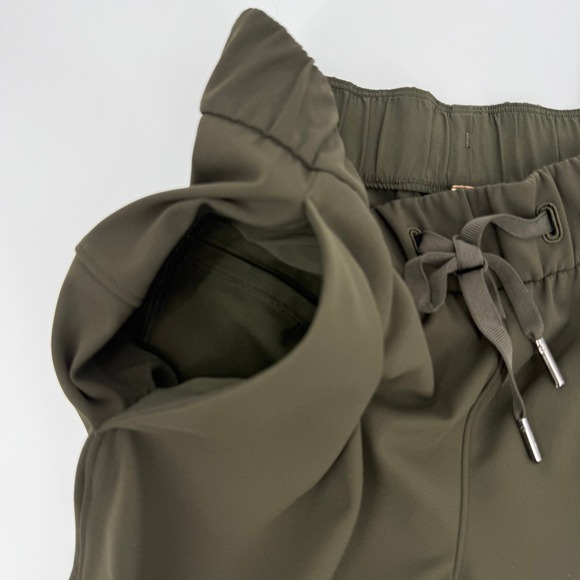 Lululemon On the Fly 7/8 Olive Green Pants - Picture 8 of 11